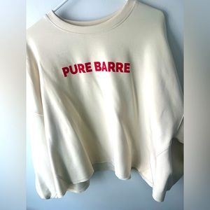 Pure Barre branded sweatshirt